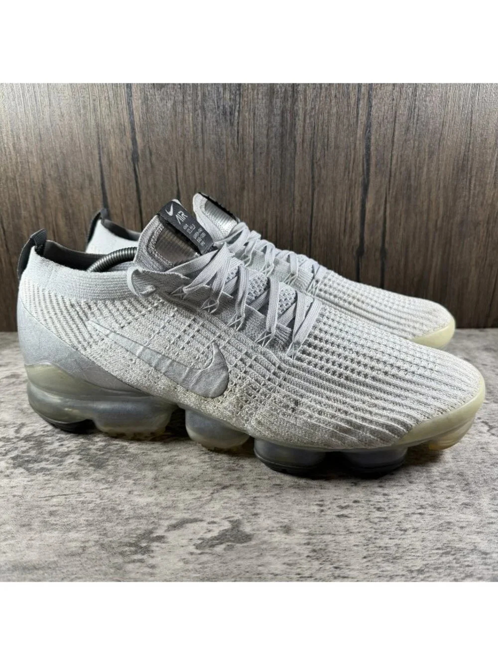 Nike Air VaporMax Flyknit 3 White Pure Platinum Shoes AJ6900-101 Men’s Size 13